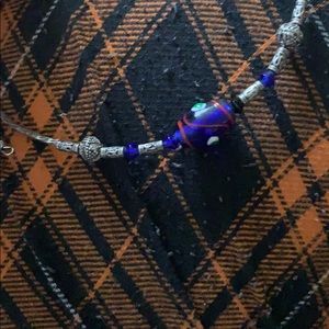 Chocked with blue beads